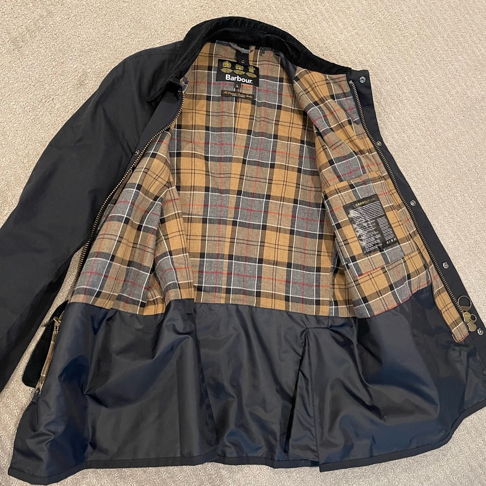 Barbour Navy jacket size L